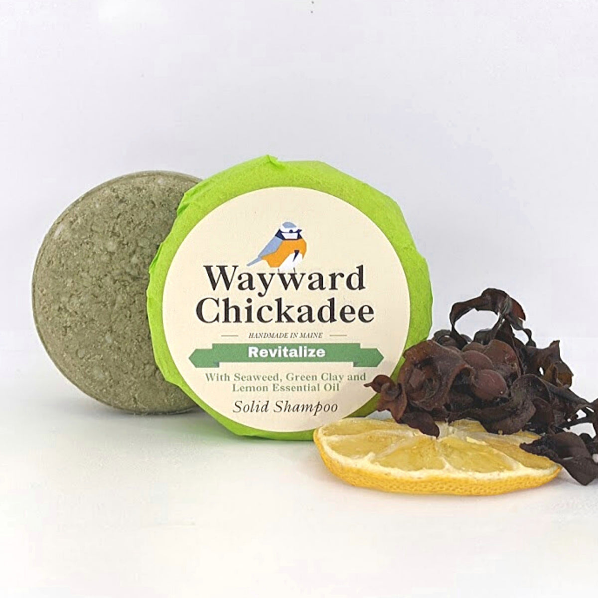 New solid shampoo! Green Clay, Seaweed & Lemon !