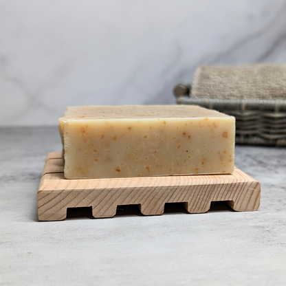 Handcrafted Cedar Soap / Solid Shampoo Dish