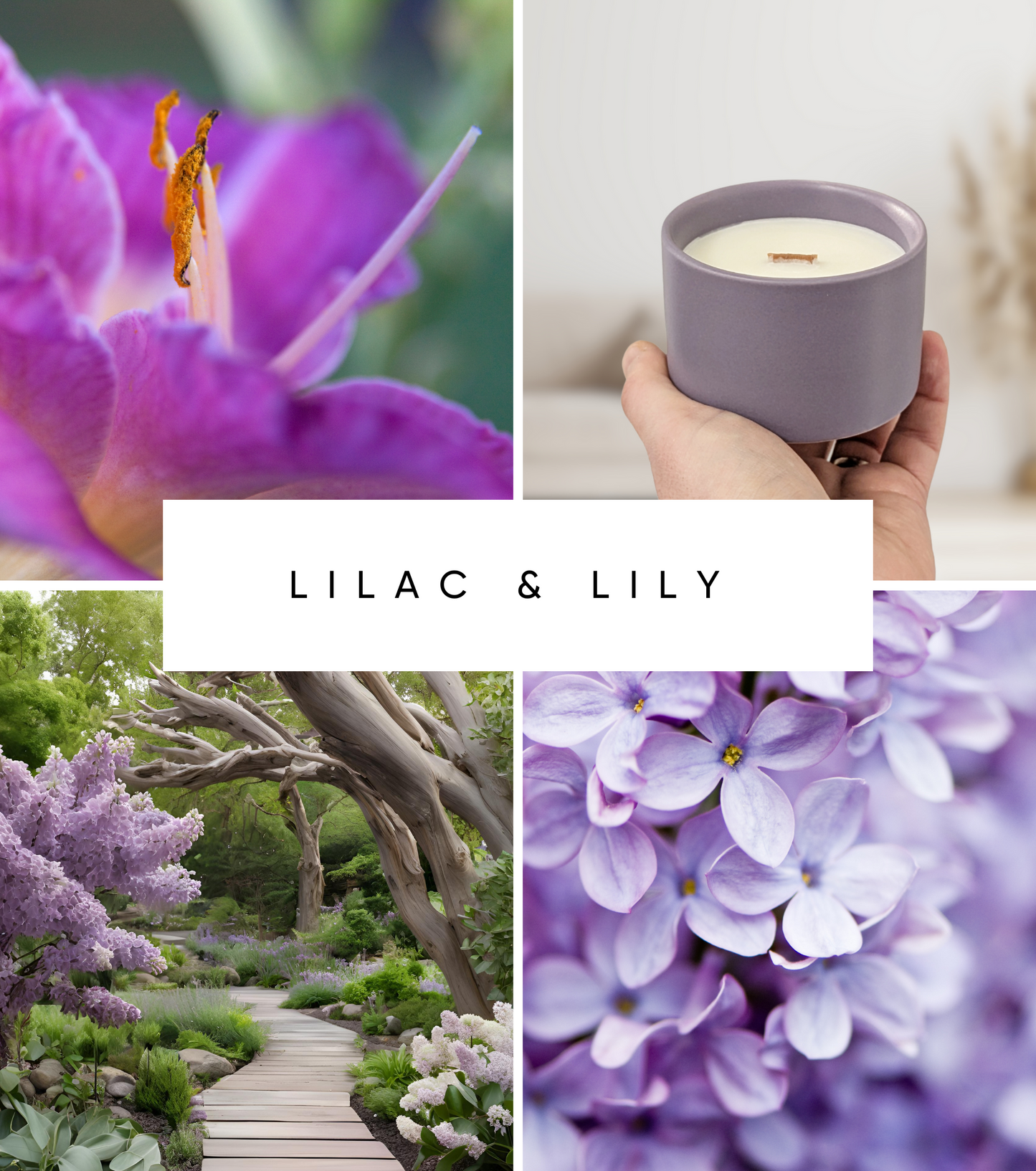 Lilac & Lily 5oz | Wooden Wick Soy Candle