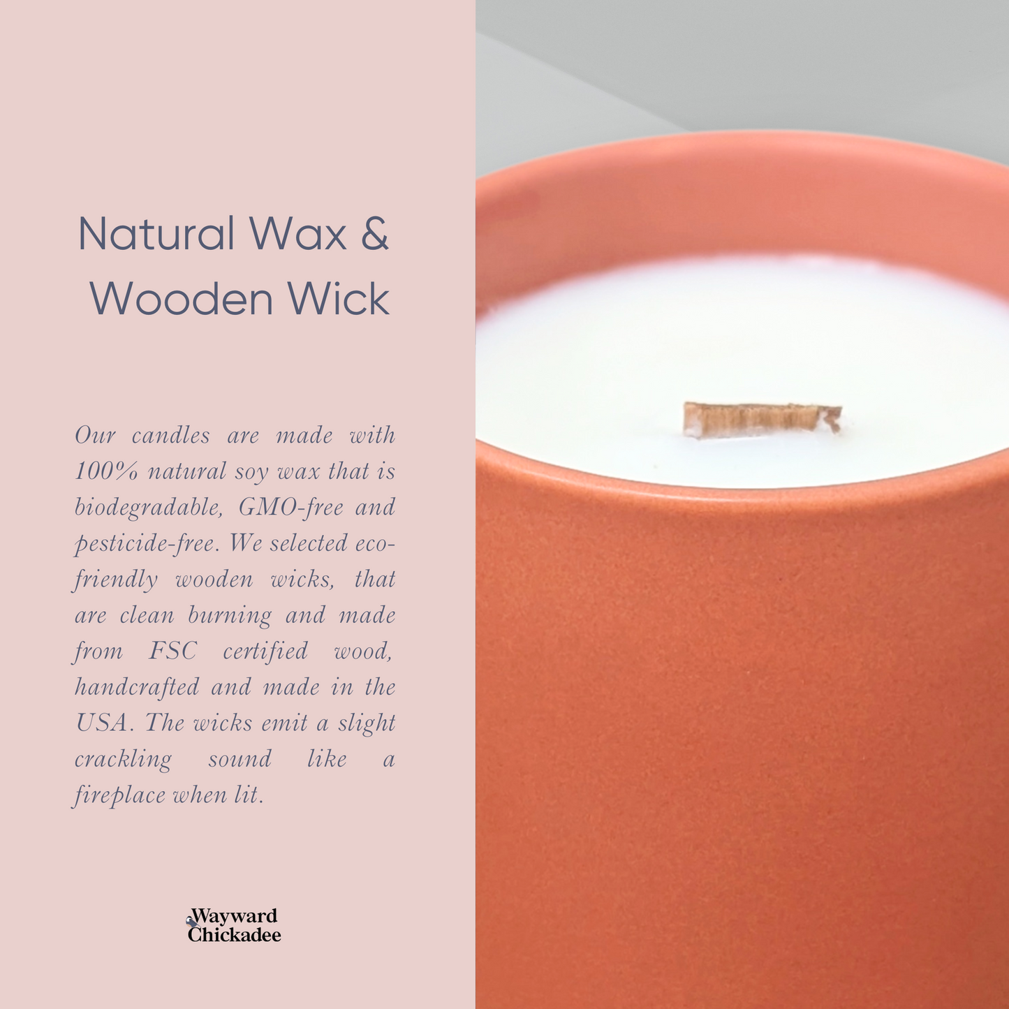 Black Currant & Rhubarb 5oz | Wooden Wick Soy Candle