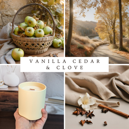 Vanilla Cedar & Clove 12oz | Wooden Wick Soy Candle