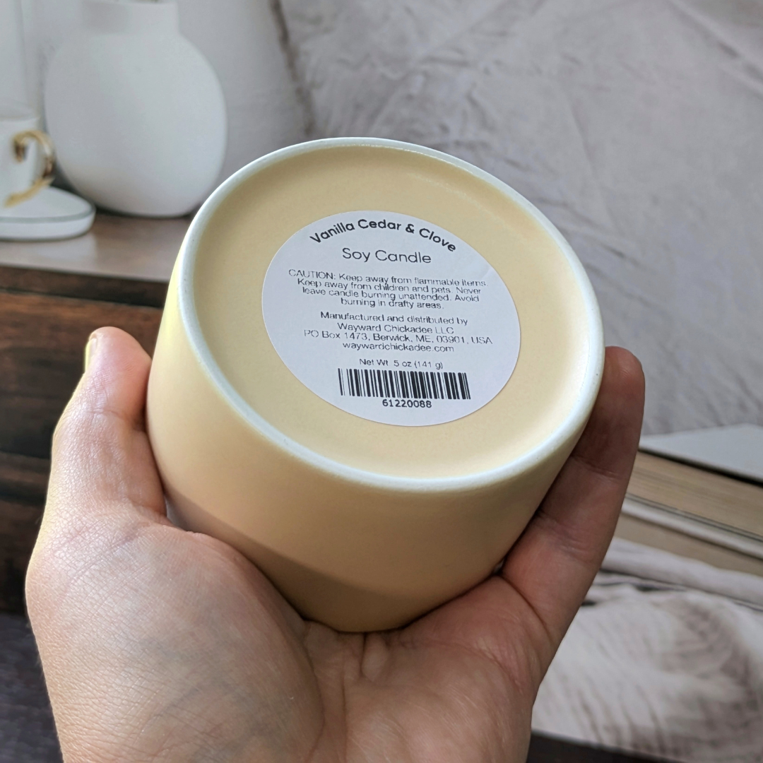 Vanilla Cedar & Clove 5oz | Wooden Wick Soy Candle