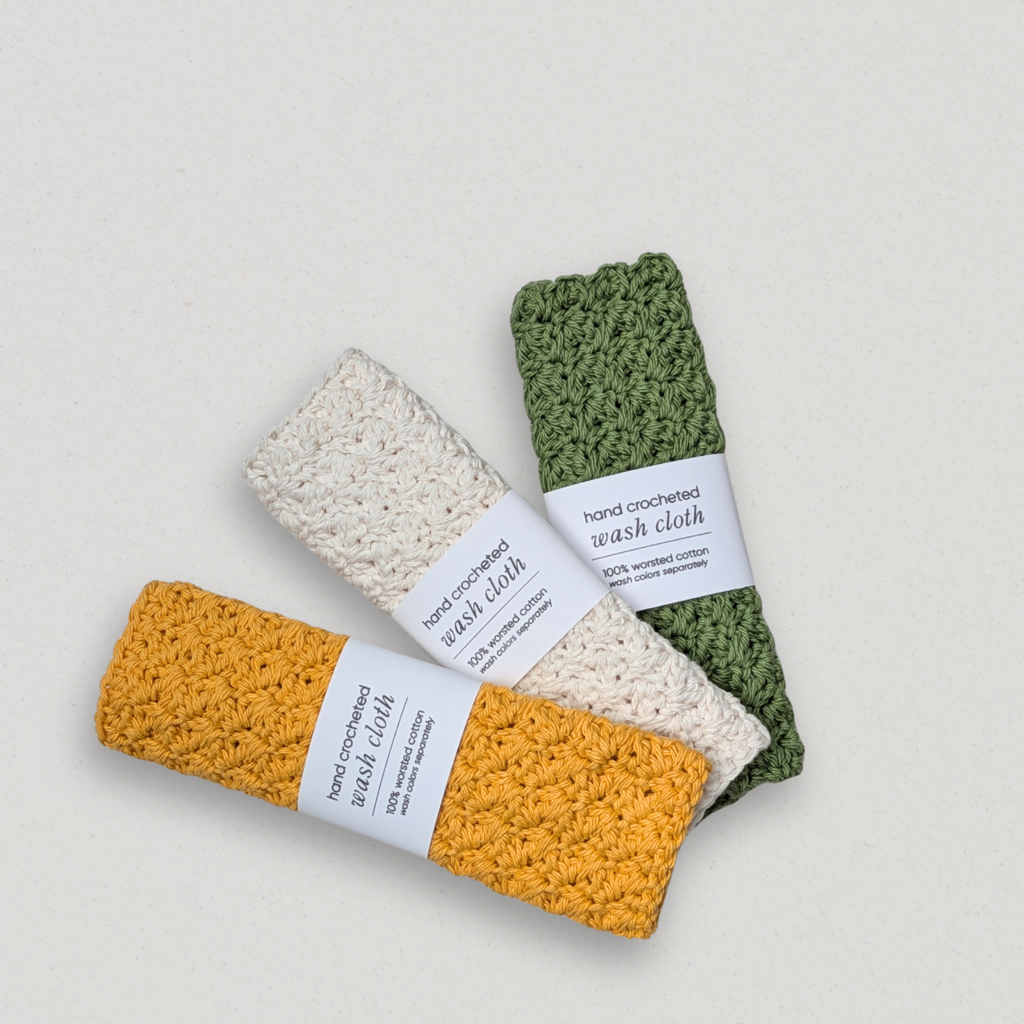 Hand Crocheted Wash Cloths