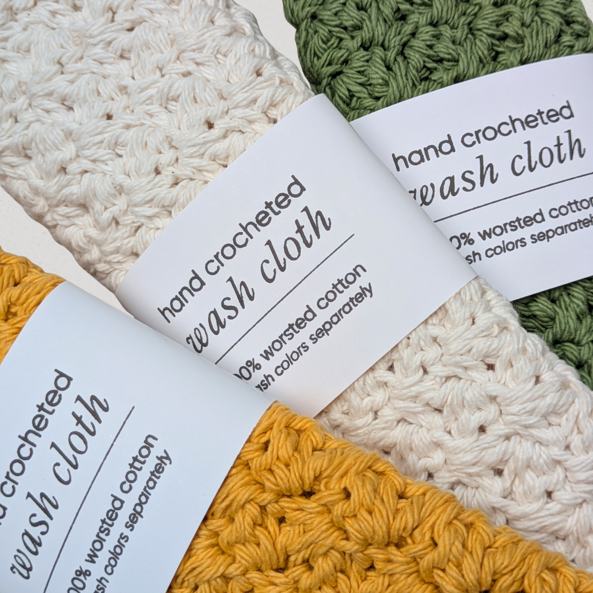 Hand Crocheted Wash Cloths