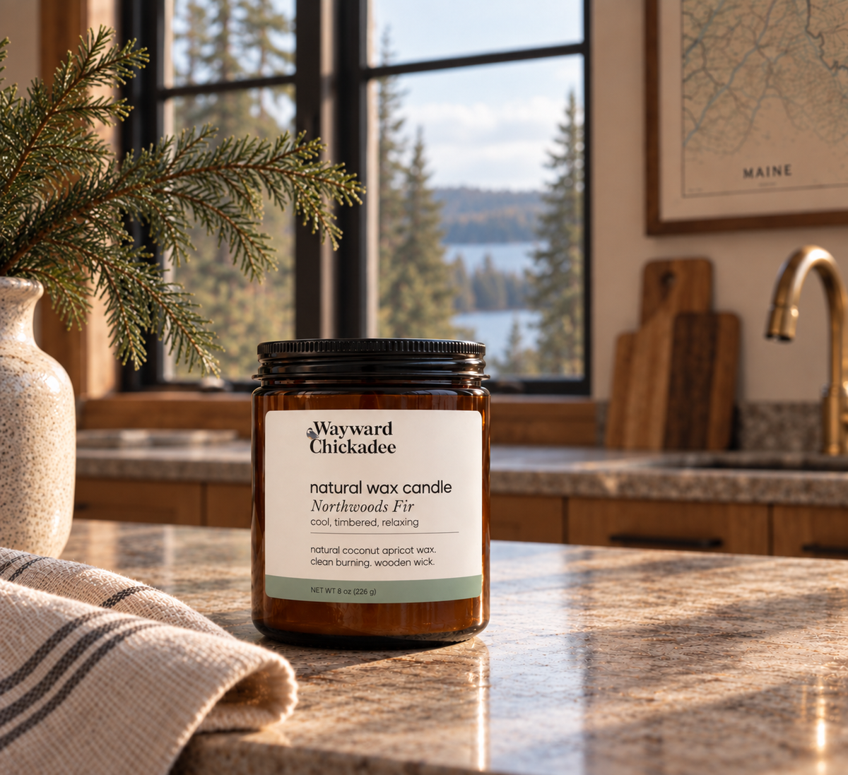 Northwoods Fir scented candle