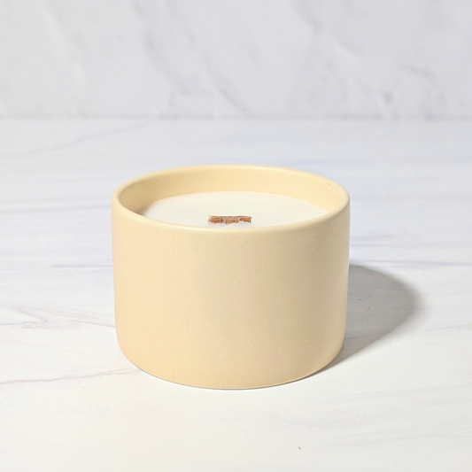 Matcha & Lemon Verbena 5oz | Wooden Wick Soy Candle